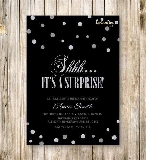 surprise party invitation wording|free printable surprise party invitations.